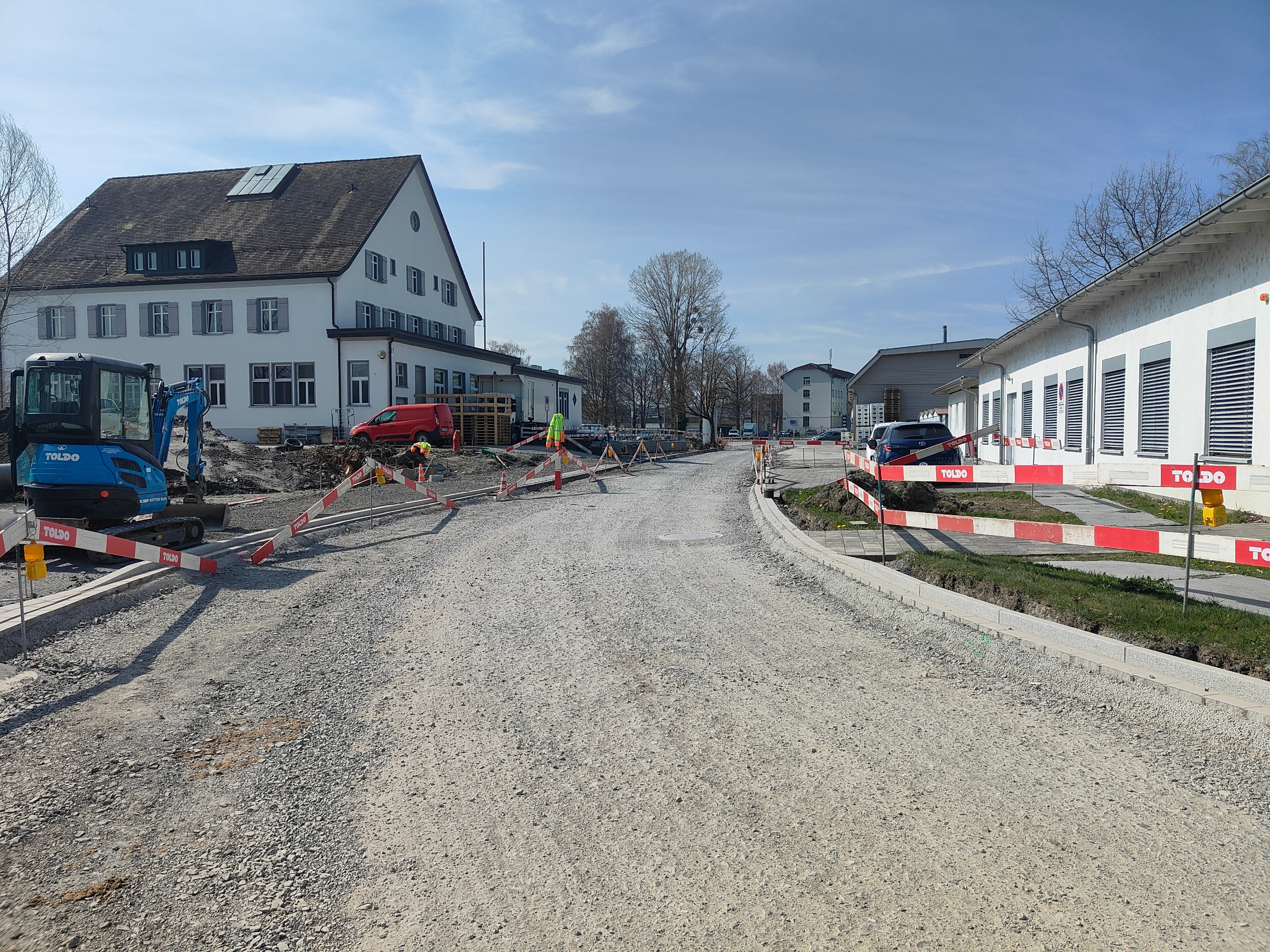 Stand der Arbeiten Sanierung Flughafenstrasse