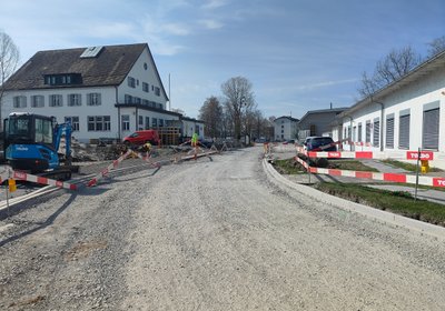 Stand der Arbeiten Sanierung Flughafenstrasse